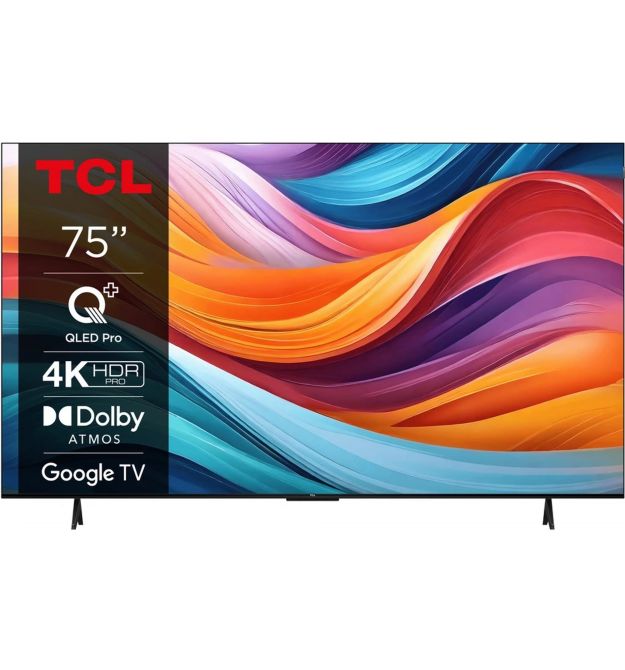TCL Телевизор 75" QLED 4K 60Hz Smart Google TV Titan