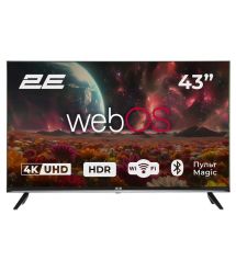 2E Телевизор 43" LED 4K 60Hz Smart WebOS Black