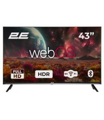 2E Телевизор 43" LED FHD 60Hz Smart WebOS Black