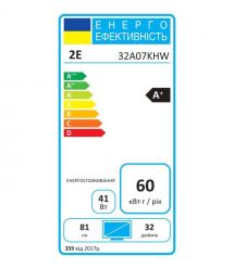 2E Телевизор 32" LED HD 60Hz Smart WebOS Black