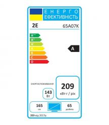 2E Телевизор 65" 2E 4K 60Hz Smart Google TV Black