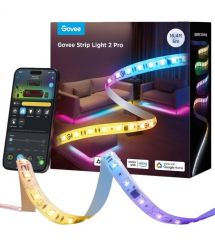 Govee Лента светодиодная умная H61F5 Strip Light 2 Pro, 5м, RGBWWIC, WI-FI/Bluetooth, білий