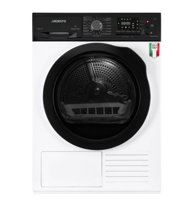 ARDESTO Сушильная машина тепловой насос Bianco Vero, 8кг, A+++, 63.6см, дисплей, белый
