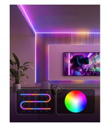 Govee Лента светодиодная умная H61E5 COB Strip Light Pro, 3м, RGBIC+W, WI-FI/Bluetooth, белый