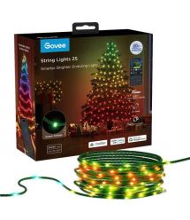 Govee Герлянда Smart LED H80C4 Christmas String Lights 2, RGBWIC, 20м, кабель прозорий