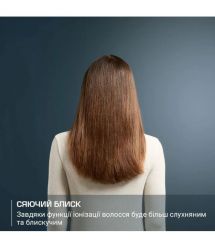 Rowenta Фен Ultimate Experience Air Motion, 1300Вт, режимов-3, иониз-я, хол. обдув, черный