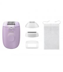 Philips Эпилятор Series 2000 дисковый, от сети, сух., с подсветкой, насадок-3, фиолетовый