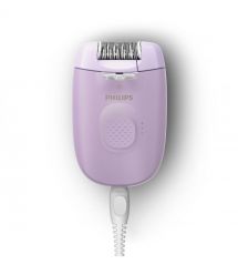 Philips Эпилятор Series 2000 дисковый, от сети, сух., с подсветкой, насадок-3, фиолетовый