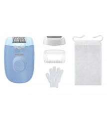 Philips Эпилятор Series 2000 дисковый, от сети, сух., с подсветкой, насадок-2, голубой