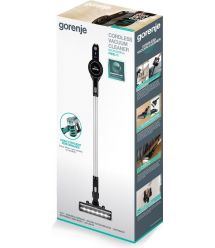 Gorenje Пылесос беспроводный, 132Вт, конт пыль -0,5л, автон. раб. до 25мин, вес-2,6кг, 2насадки, черный