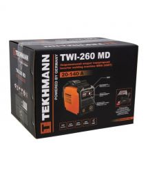 TEKHMANN Зварювальний апарат інверторний TWI-260 MD 140А 5.2кВт 170-270В 4кг