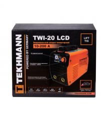 TEKHMANN Сварочный аппарат инверторный TWI-20 LCD 200А 9.8кВт 220-230В Hot start 3.5кг