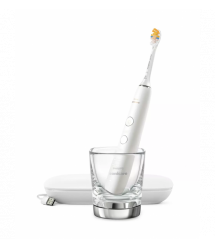 Philips Щетка зубная электр. Sonicare DiamondClean 9000 Series, 62т. колеб/мин, насадок-1, футляр, Bluetooth, белый