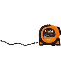 Neo Tools Рулетка Super Black, 7.5мx25мм, с фиксатором сматывания, магнит