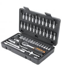 Tolsen Набор инструментов, 1/4", 46шт, CrV и S2
