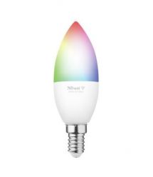 Trust Лампа умная E14 470 Lumen, 1800-6500k, RGBCW, белый
