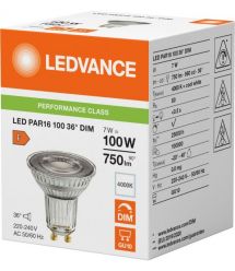 LEDVANCE Лампа GU10 7Вт 4000K 700Лм MR16 димується