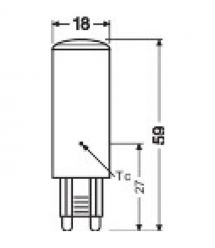 Osram Лампа LED G9 4,9W 806Лм 2700К PIN60
