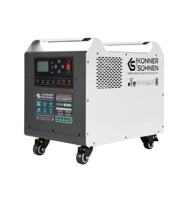 Könner & Söhnen Портативная электростанция KS 2500PS, 2500Вт, 2560 Вт·ч, LifePo4, 31кг