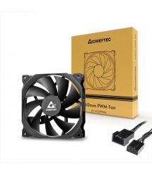 Chieftec Корпусный вентилятор ZF-1425PWM, 140мм, 1200rpm, HDB, 4pin PWM, 20.1dBa, черный