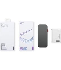 Lenovo Портативное зарядное устройство Power Bank 20000 mAh, Go USB-C Laptop, Thunder Black