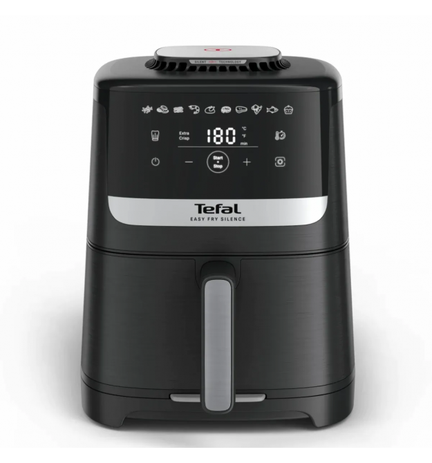 Tefal Мультипечь Easy Fry Silence, 1670Вт, чаша-5л, сенсорное управл., пластик, черный