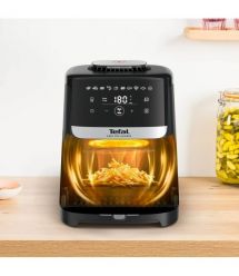 Tefal Мультипечь Easy Fry Silence, 1670Вт, чаша-5л, сенсорное управл., пластик, черный