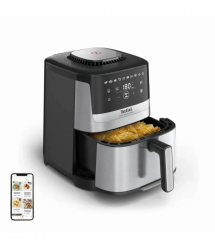 Tefal Мультипечь Easy Fry Silence, 1670Вт, чаша-5л, сенсорное управл., пластик, нерж. сталь, черный