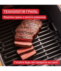 Tefal Мультипечь Easy Fry Silence, 1670Вт, чаша-5л, сенсорное управл., пластик, нерж. сталь, черный