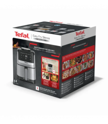 Tefal Мультипечь Easy Fry Silence, 1670Вт, чаша-5л, сенсорное управл., пластик, нерж. сталь, черный