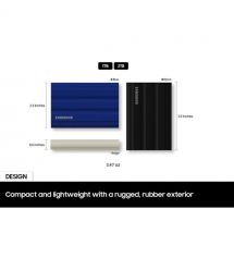 Samsung Портативный SSD 2TB USB 3.2 Gen 2 Type-C T7 Shield