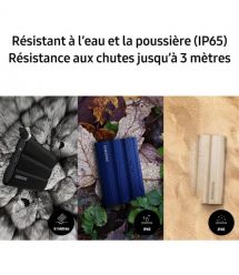 Samsung Портативный SSD 2TB USB 3.2 Gen 2 Type-C T7 Shield