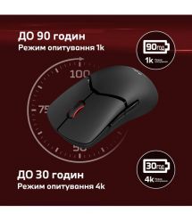 HyperX Мишь Pulsefire SAGA PRO, RGB, USB-A/WL/BT, черный