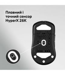 HyperX Мишь Pulsefire SAGA PRO, RGB, USB-A/WL/BT, черный