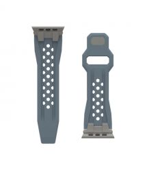 UAG Ремешок для Apple Watch Ultra 2/Ultra-49-45-44-42mm, Monarch, Cloud Blue/Titanium