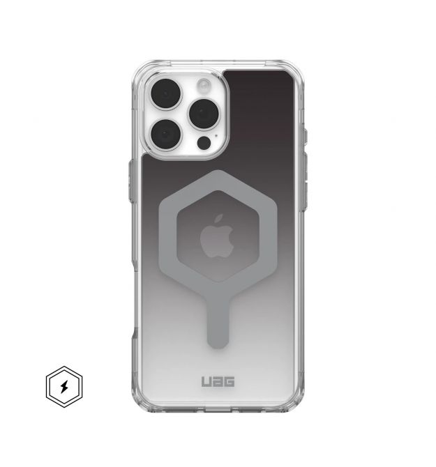 UAG Чехол для iPhone 16 Pro Max, Plyo Magsafe LE, Black/Clear Ombre