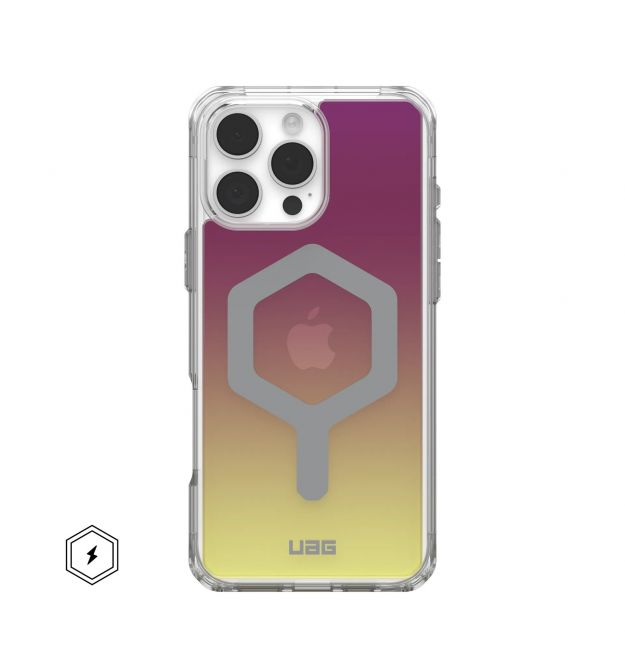 UAG Чехол для iPhone 16 Pro Max, Plyo Magsafe LE, Maroon/Yellow Ombre