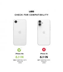 UAG Чехол для iPhone 16E, Essential Armor MagSafe, Ash