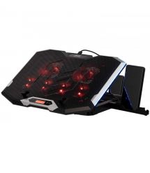 2E Gaming Подставка для ноутбука CPG-004, до 15.6", 2xUSB-A, LCD/phone holder, RGB, чёрный