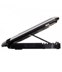 2E Gaming Подставка для ноутбука CPG-004, до 15.6", 2xUSB-A, LCD/phone holder, RGB, чёрный