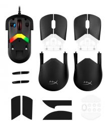 HyperX Мишь Pulsefire SAGA, RGB, USB-A, черный