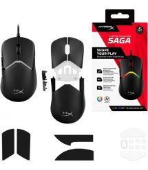 HyperX Мишь Pulsefire SAGA, RGB, USB-A, черный