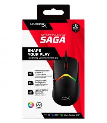 HyperX Мишь Pulsefire SAGA, RGB, USB-A, черный