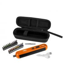 Graphite Отвертка аккумуляторная 4В1Х1.5А·час 4.5Нм 230об·мин 20 бит кейс 0.23кг