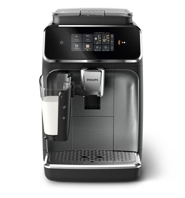 Philips Кофемашина Series 2300 LatteGo, 1.8л, зерно+мол., автомат.капуч, дисплей, авторецептов -4, черный