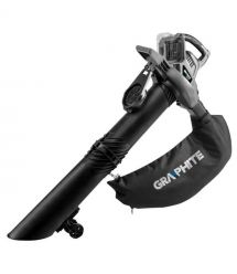 Graphite Воздуходув-пылесос садовый аккумуляторный Energy+ 36В 200км/час мешок 35л 3.9кг без АКБ и ЗП