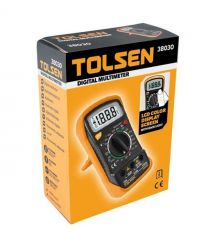 Tolsen Мультиметр цифровой, 0-600В, LCD-дисплей с подсветкой