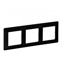 Legrand Рамка 3 поста Valena Life, матовый черный Рамка 3 поста Legrand Valena Life, матовый черный