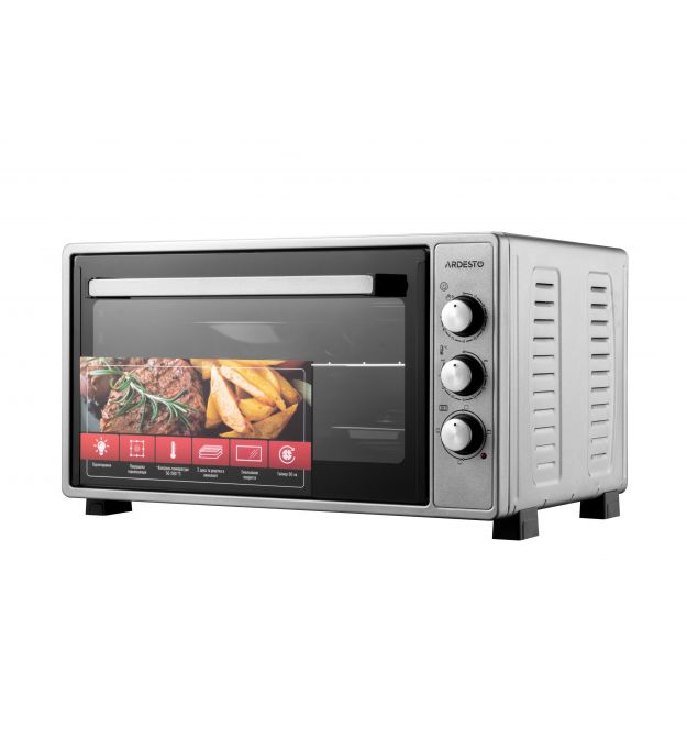 ARDESTO Электропечь ARDESTO 1700Вт, 48л, таймер, подсветка, гриль, серый