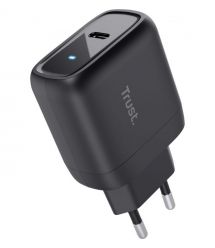 Trust Зарядное устройство сетевое Maxo 45Вт, USB-C PD, черный